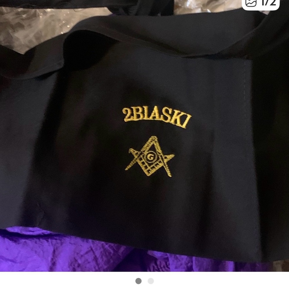 Masonic Apron Navy